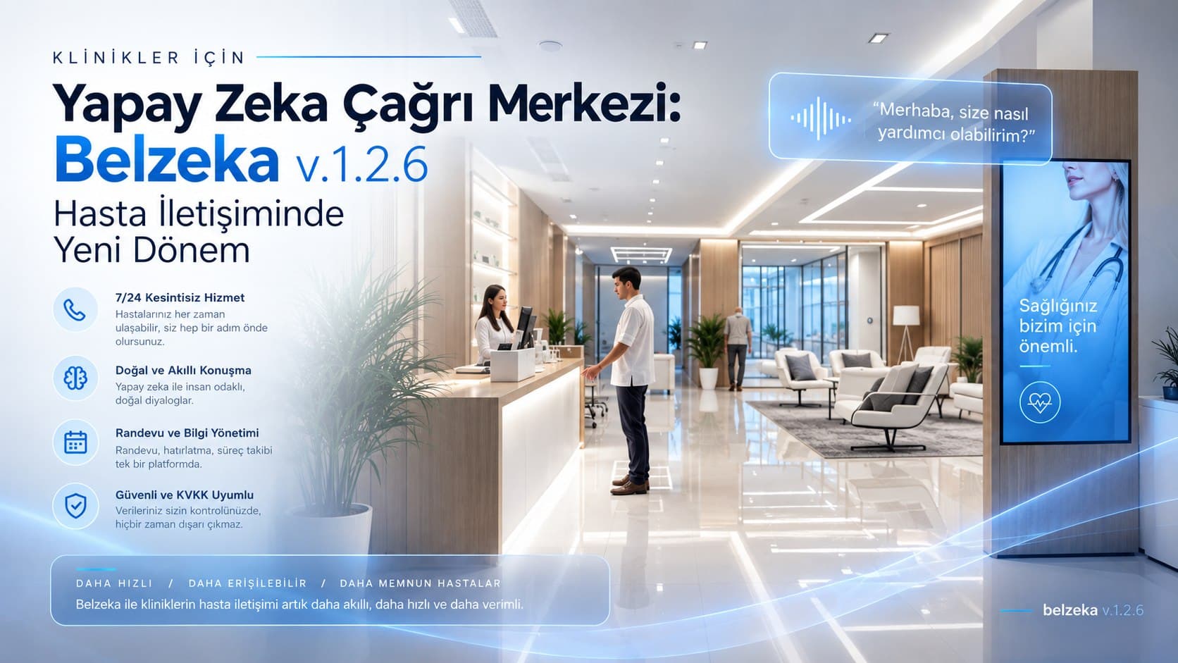 Klinikler İçin Yapay Zeka Çağrı Merkezi: Belzeka v.1.2.6 ile Hasta İletişiminde Yeni Dönem